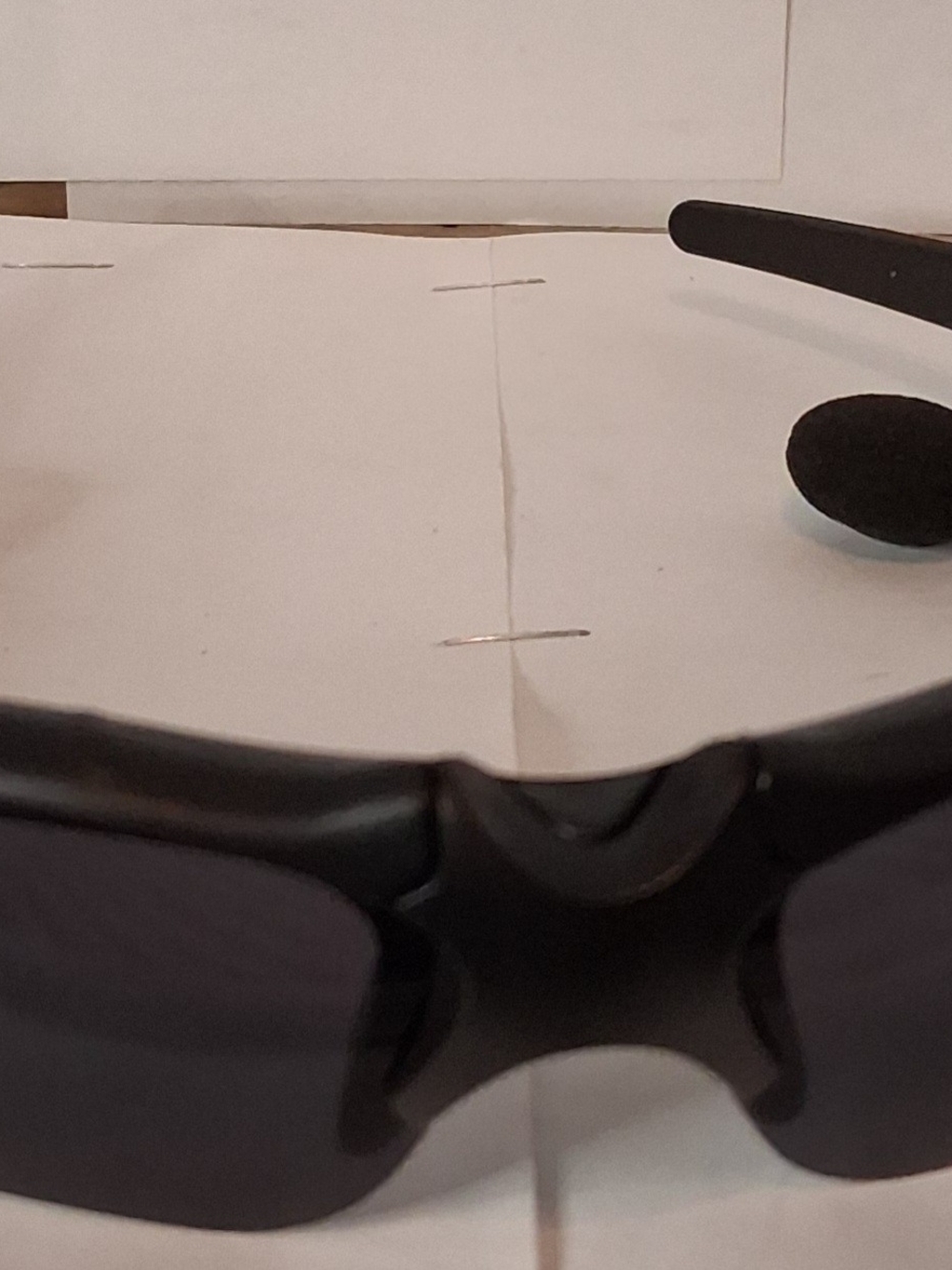 Men's Black Sport Sunglasses with Dark Lenses